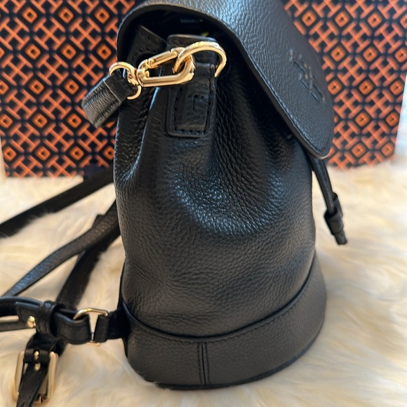 Like new Authentic Tory Burch Thea Mini Bucket Backpack in black. - Picture 12 of 16